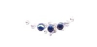 10 Bindis rund,crystal-bleu