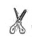 Einlegemotiv, 925-er Silber Schere