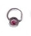 Piercing-Ring, 925-er Silber Zirkonia ros