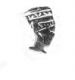 Einlegemotiv, 925-er Silber Pharao