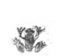 Einlegemotiv, 925-er Silber Frosch