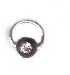 Piercing-Ring, 925-er Silber Zirkonia crystal