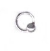 Piercing-Ring, 925-er Silber mit Kugel