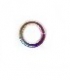 Piercing-Ring, 925-er Silber Rainbow