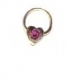 Piercing, 925-er Silber Zirkonia pink